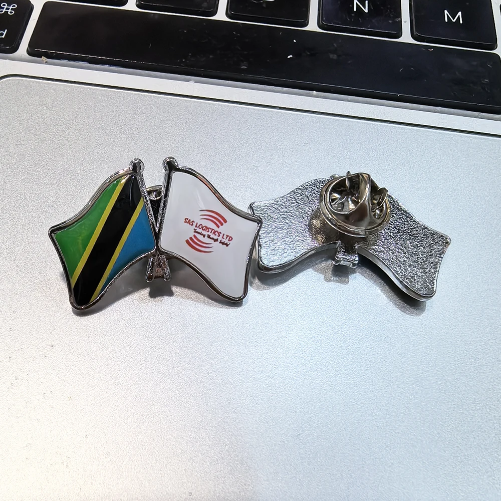 Shirley Custom 3.2X2.15cm customize logo /picture/photo /name metal flag lapel pins badge metal patriotic friendship souvenir