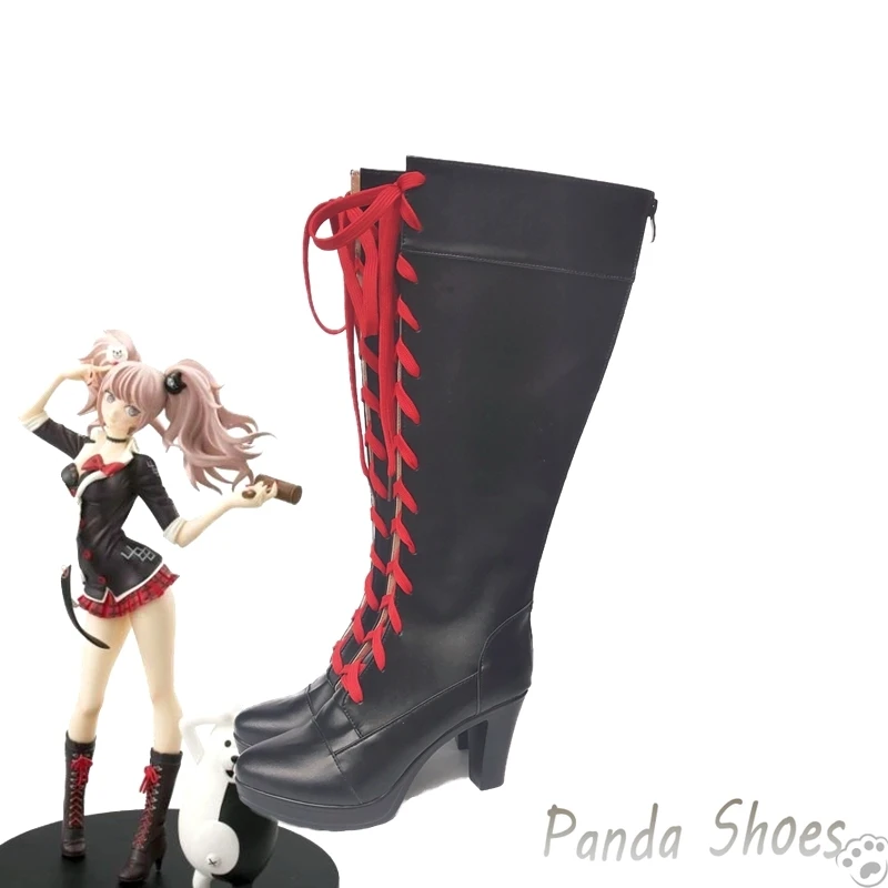 Danganronpa Enoshima Junko Cosplay Shoes Anime Game Cos Long Boots Dangan Ronpa Cosplay Costume Prop Shoes for Con Halloween