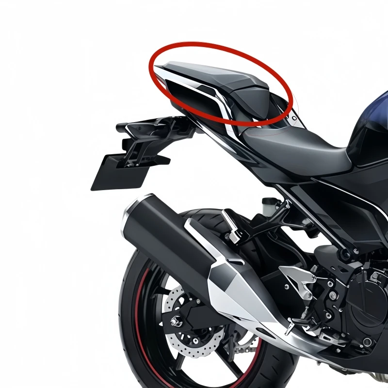 Motorcycle Rear Seat Bag Rear Passenger Pillow Seat Cushion For Kawasaki Ninja 400 Z400 EX400 2018-2023