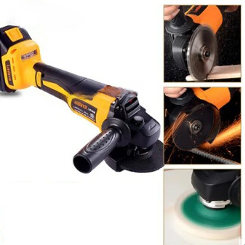 Angle Grinder Brushless Motor Grinding Machine 21V Polishing Cutting Grind Sanding Tool Multifunctional Angle Polishing Machine
