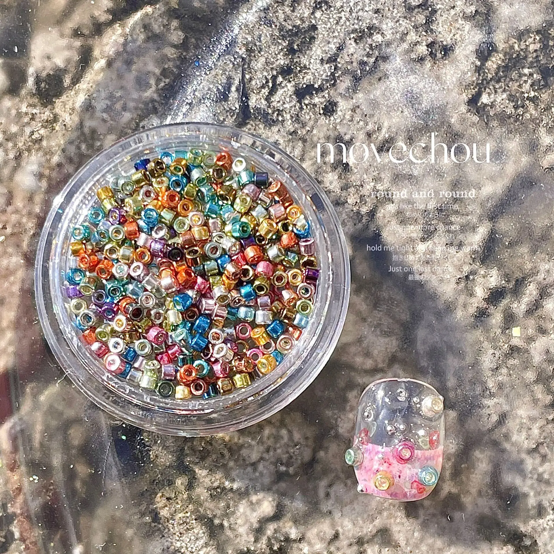 Couverts pains coquille de mer, fil de bouton coloré, perles de sirène, Nail Art, décoration d'ongles, accessoires pour ongles, 1 pièce