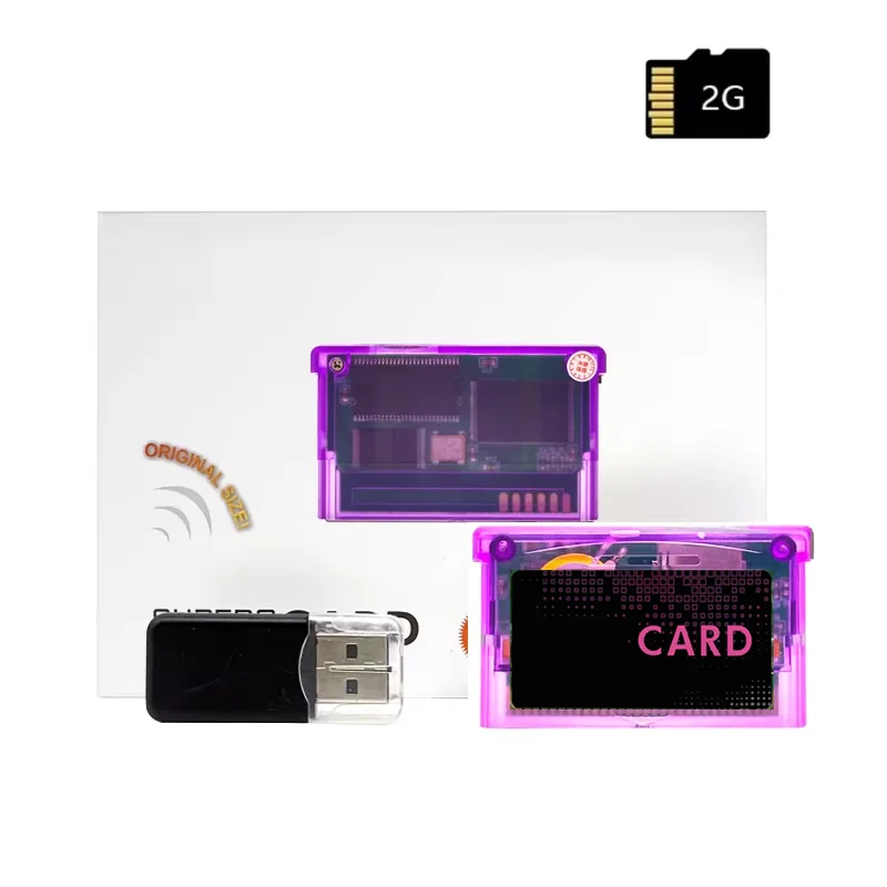 Mini SD Game Card GBA Flash Card voor SP GBM IDS NDS NDSL GBA SP Met 2 GB TF Adapter game Accessoires