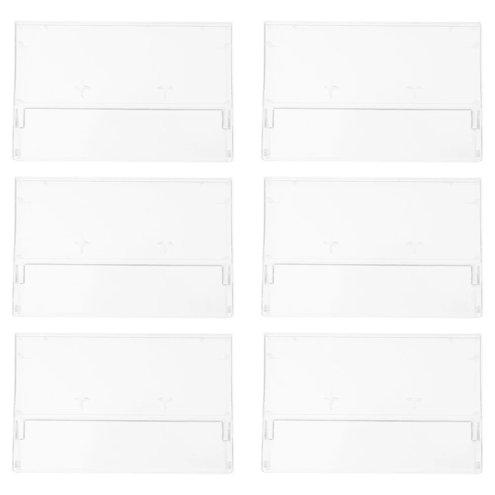 

6pcs High Cassette Tape Case Retro Holder for Car Storage Display Organizers Small Box Plastic Protection