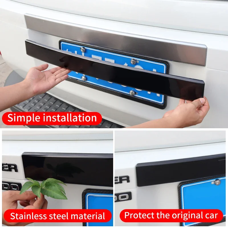 حواف الباب الخلفي من الفولاذ المقاوم للصدأ لسيارة تويوتا 250 2024 2025 لاند كروزر برادو LC250 1958 ملحقات الباب الخلفي المضادة للخدش