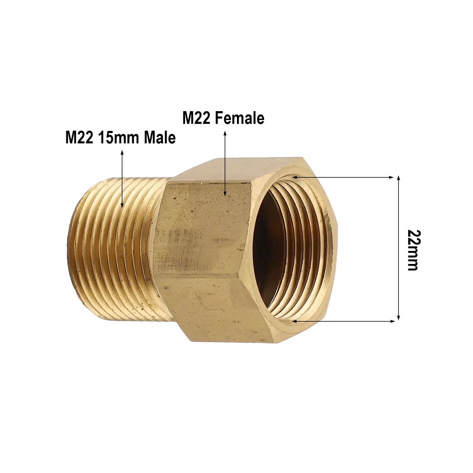High Pressure Washer Fitting Pressure Washer Adapter Pressure Washing Convert Metric Brass Female Thread Hose Connector