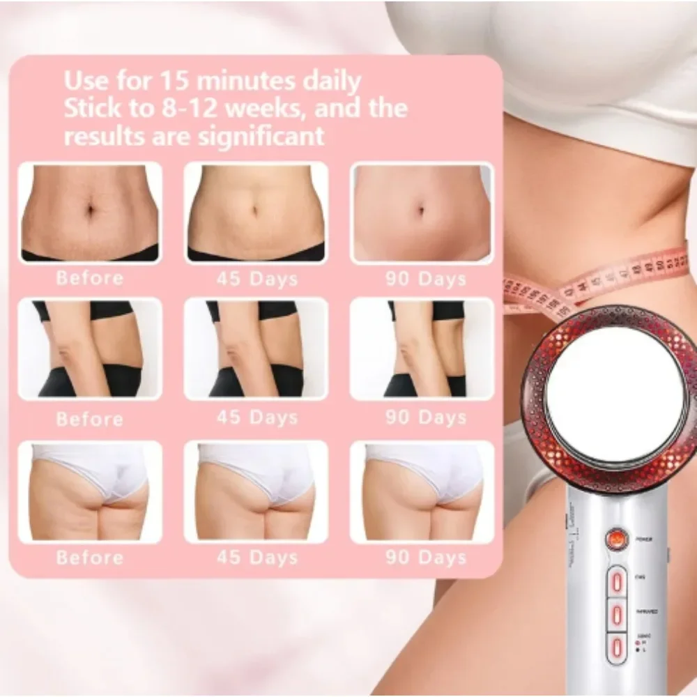 

3 In 1 EMS Ultrasonic Cavitation Weight Lose Facial Lifting Body Slimming Massager Galvanic Infrared Lipo Fat Burner Machine
