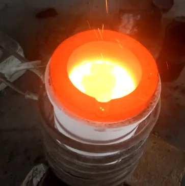 Gold Melting Induction Furnace Electric Melting Copper Iron Silver Copper Metal Steel Smelting Gold Furnace For 15-160KW