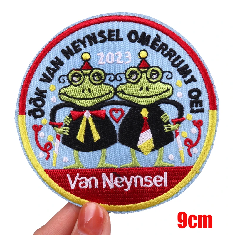 Hot Nederland Carnaval Patch Uniform Jeans Hoeden Geborduurd DIY Nederland Oeteldonk Emblem Patch Ijzer Op Patches Voor Kleding