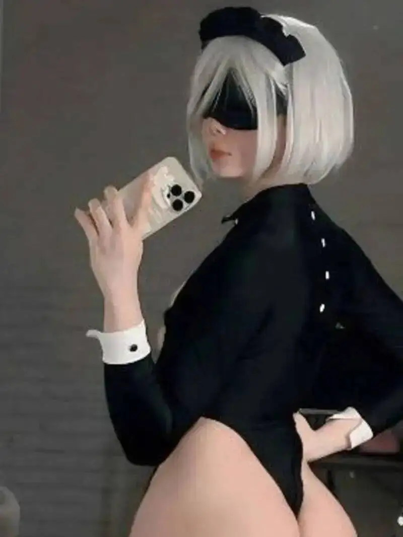 ชุดเมดอนิเมะสุดเซ็กซี่น่ารักแบบเอ็กโซติก โชว์เนินอก ชุดรอมเปอร์รัดรูปสไตล์เกาหลี DA58