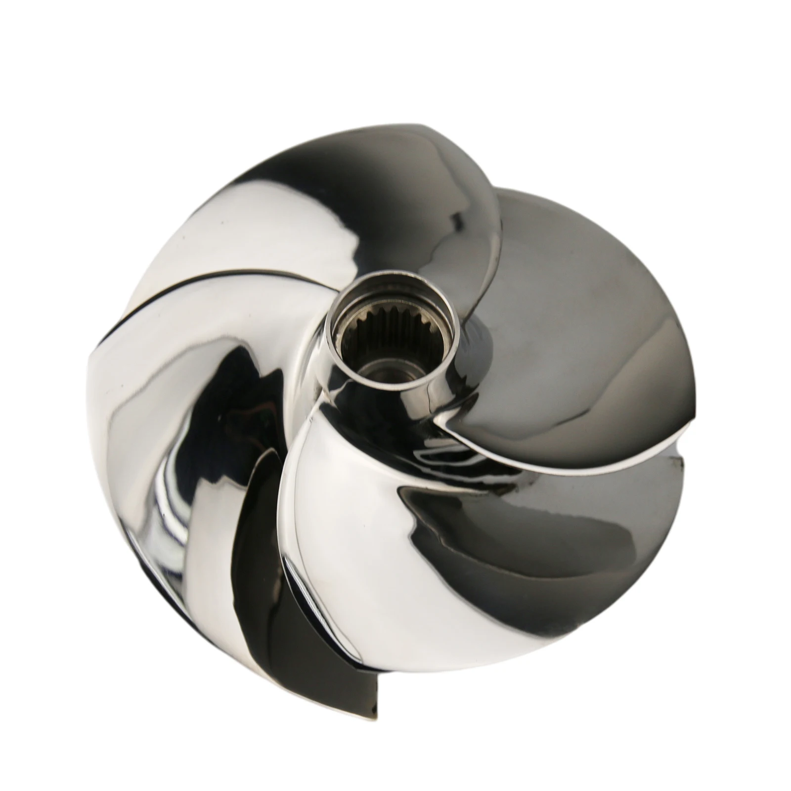 Boatman 155.5MM Jet Ski Impeller OEM:SR-10/18 Fit Sea-Doo GTI/SE 130/SE/ STD/4-TEC SE Jet-Ski Propeller 4-Blades Polished