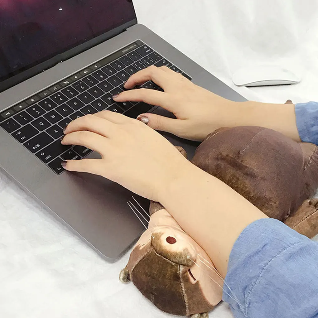 Creative Animal Student Pencil Case Cosmetic Lipstick Storage Bag Otter Shape Pencil Case Polyester Office Study Storage Supplie