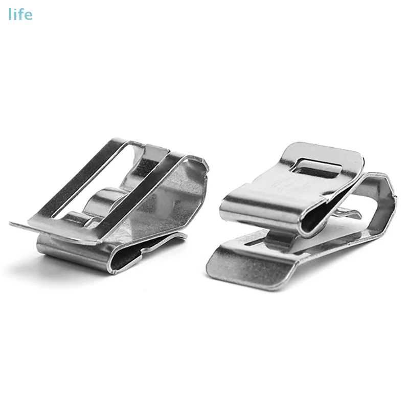 10 PCS Stainless Steel Solar PV Cable Clip/Clamp For 2 PV Solar Cable Wire Installation
