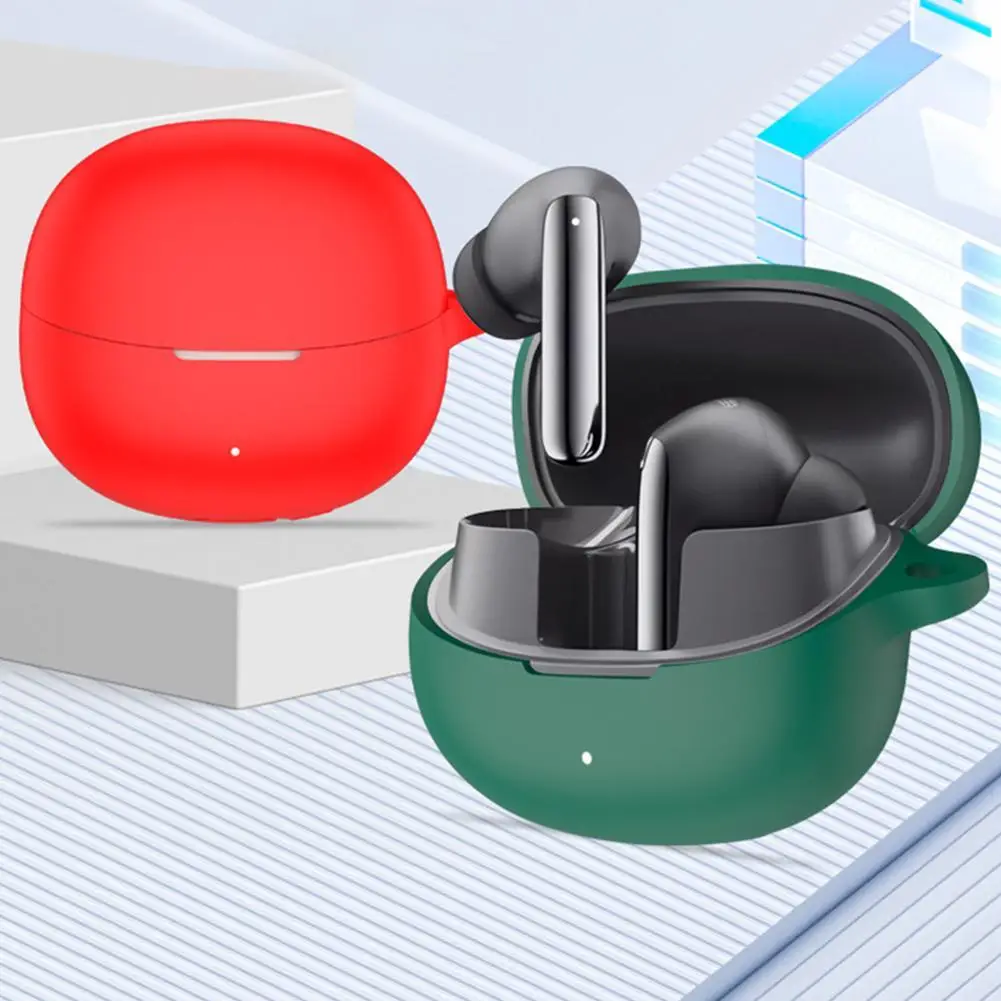 

For QCY Melobuds Pro Blue Tooth Headphone Cover Silicone Cover Anti-drop Dust Charging Case Headset Silicone Case