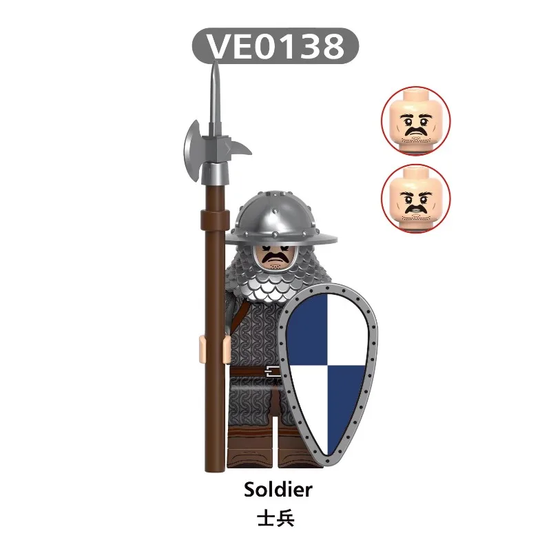 

V1006 Pre-Owned Series Soldier Militia Warrior Crossbowman Assembled Building Block Figure Toy