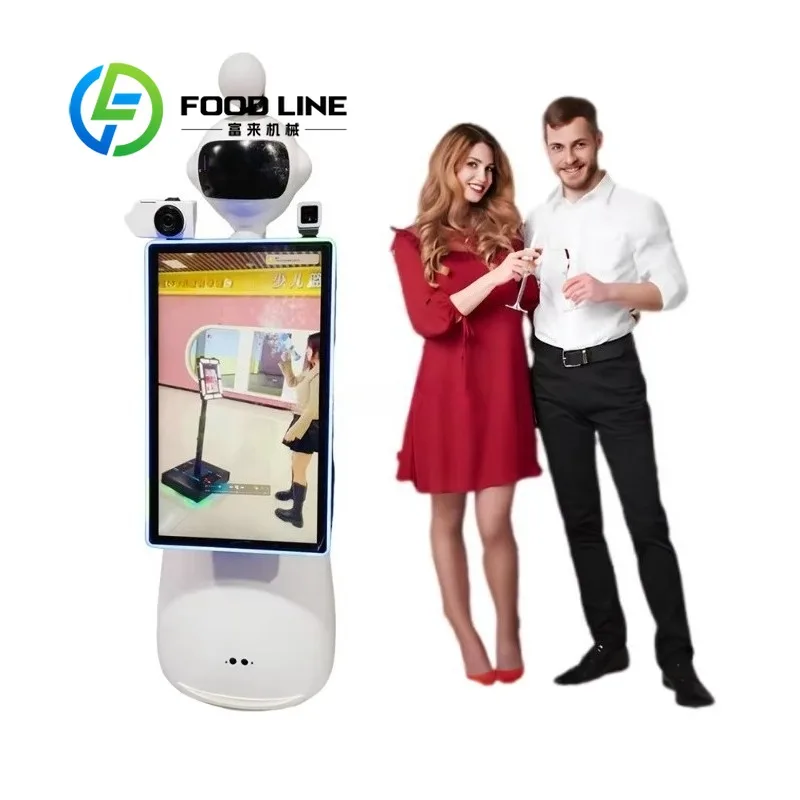 Interactive Photo Robot User Friendly Operation Design Simple Shooting Process For All Age Groups In Public Entertainment Areas