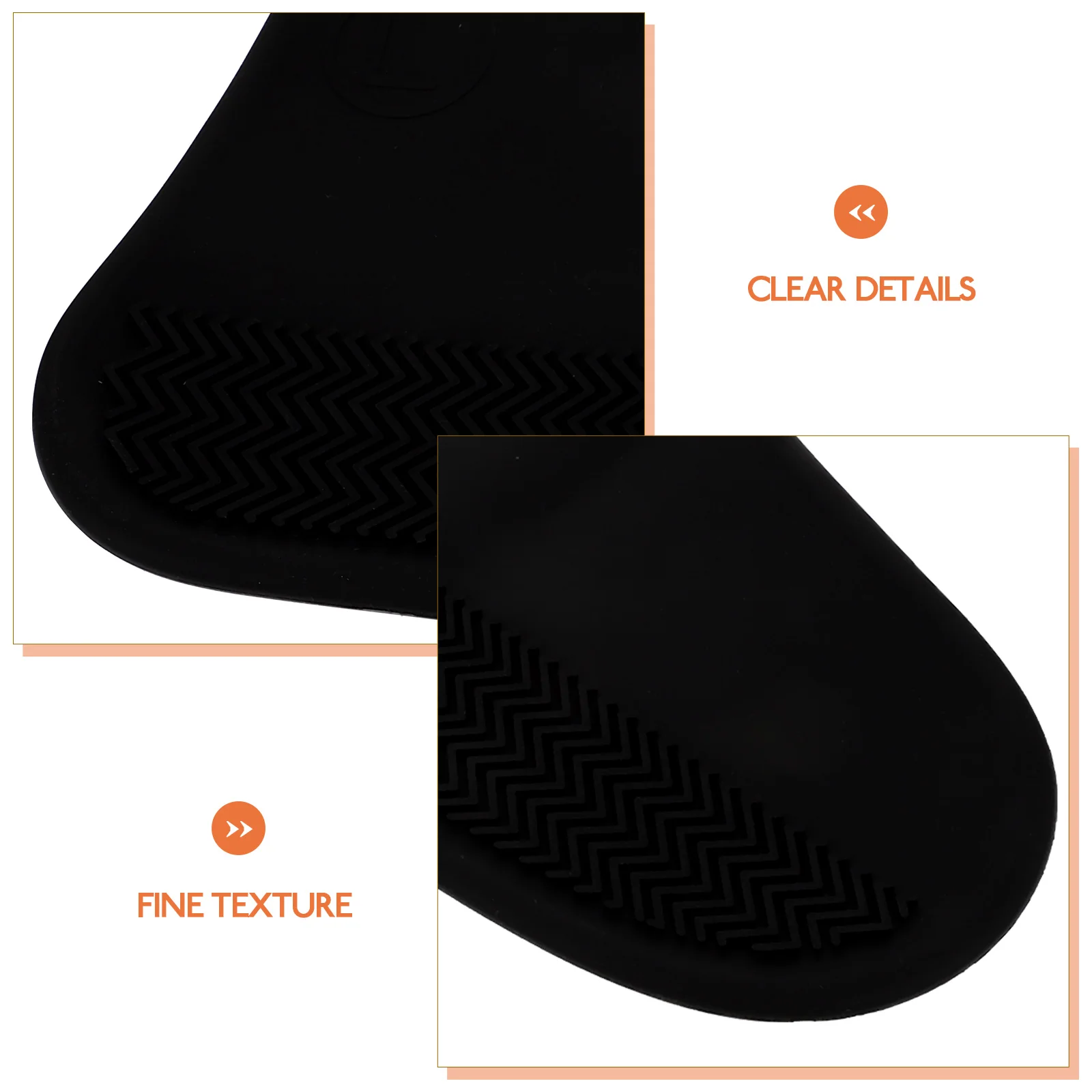 

1 пара непромокаемых чехлов для обуви, силиконовых износостойких чехлов для обуви для мужчин и женщин, противоскользящие, для прогулок в мокрых условиях, черный размер L