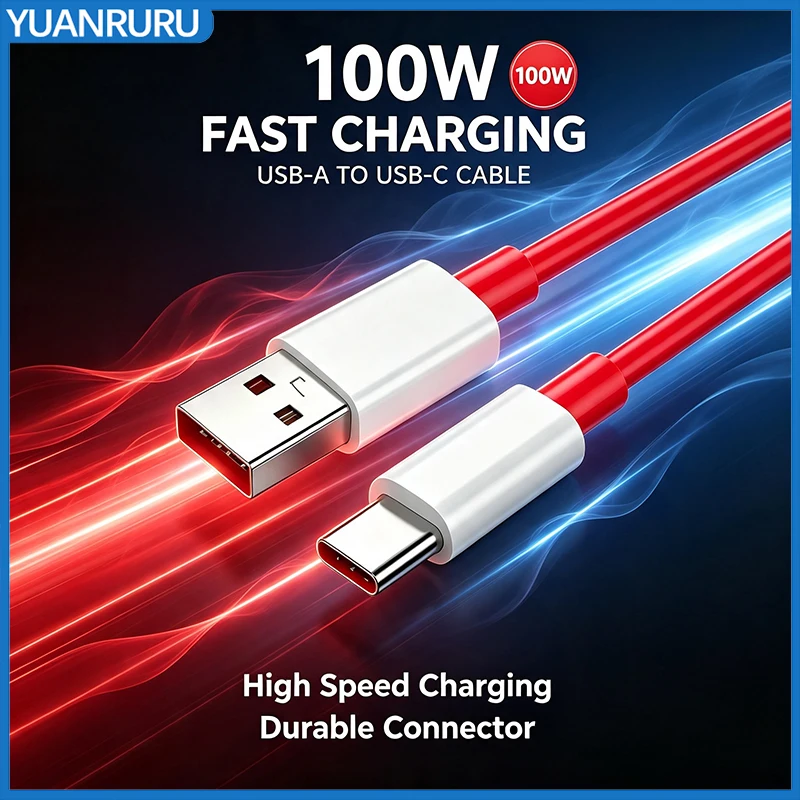 7A 100W Type C Cable Fast Charging Phone Charger Data Cord For iPhone Huawei Honor Samsung Xiaomi USB C Quick Charge Cable