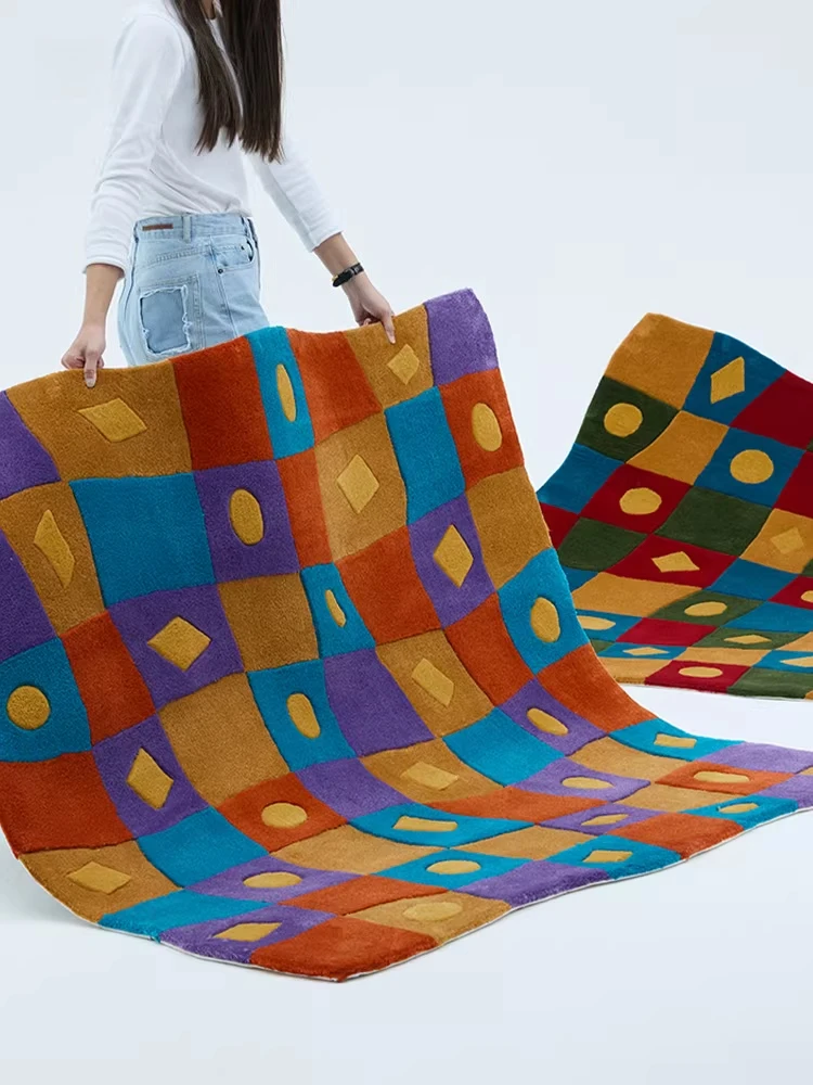 Light luxury high-end carpet, living room bedroom floor mat