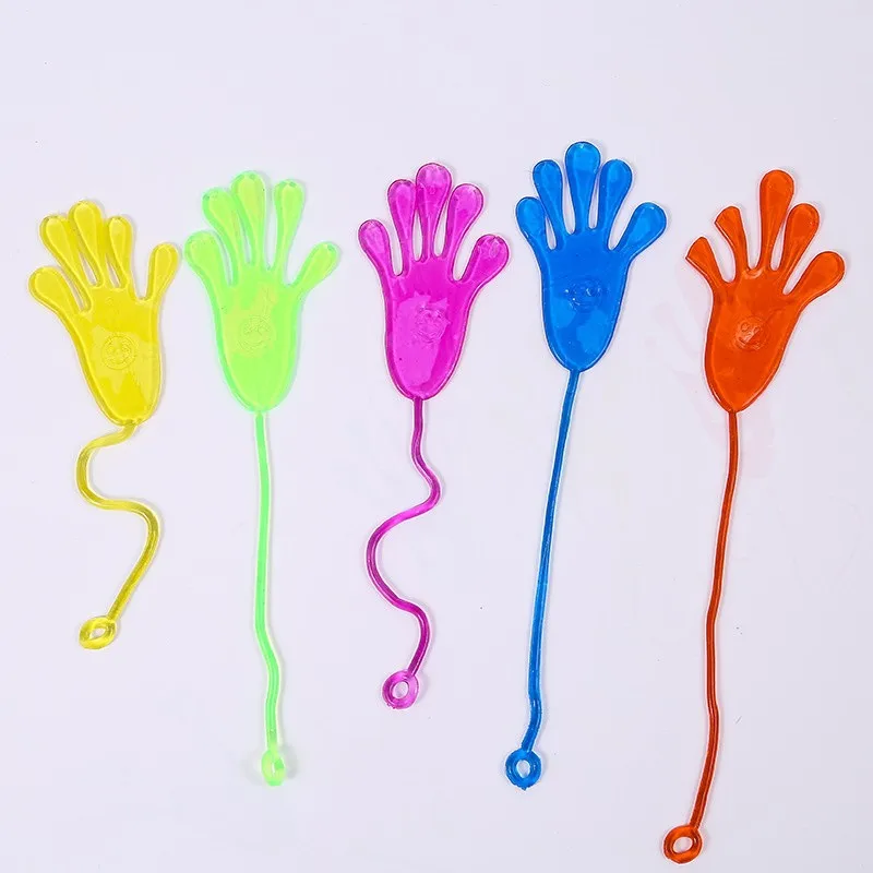 24pcs Funny Nontoxic Creative Wacky Safe Novelty Sticky Hands Toys Birthday Christmas Party Supplies Party Favors