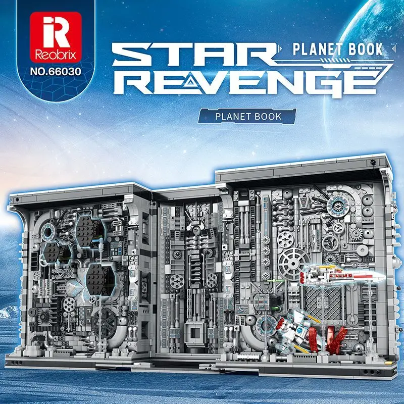 

Reobrix 66030 3058 шт. творческий межзвездный дисплей книга сборка строительных блоков кирпичи игрушка в подарок ребенку ﻿