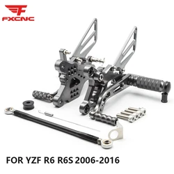 For YAMAHA R6 R6S 2006-2020 CNC Adjustable Rear Set Rearsets Footrest Foot Rest Footpeg 2006 2007 2008 2009 2010 2011 2012