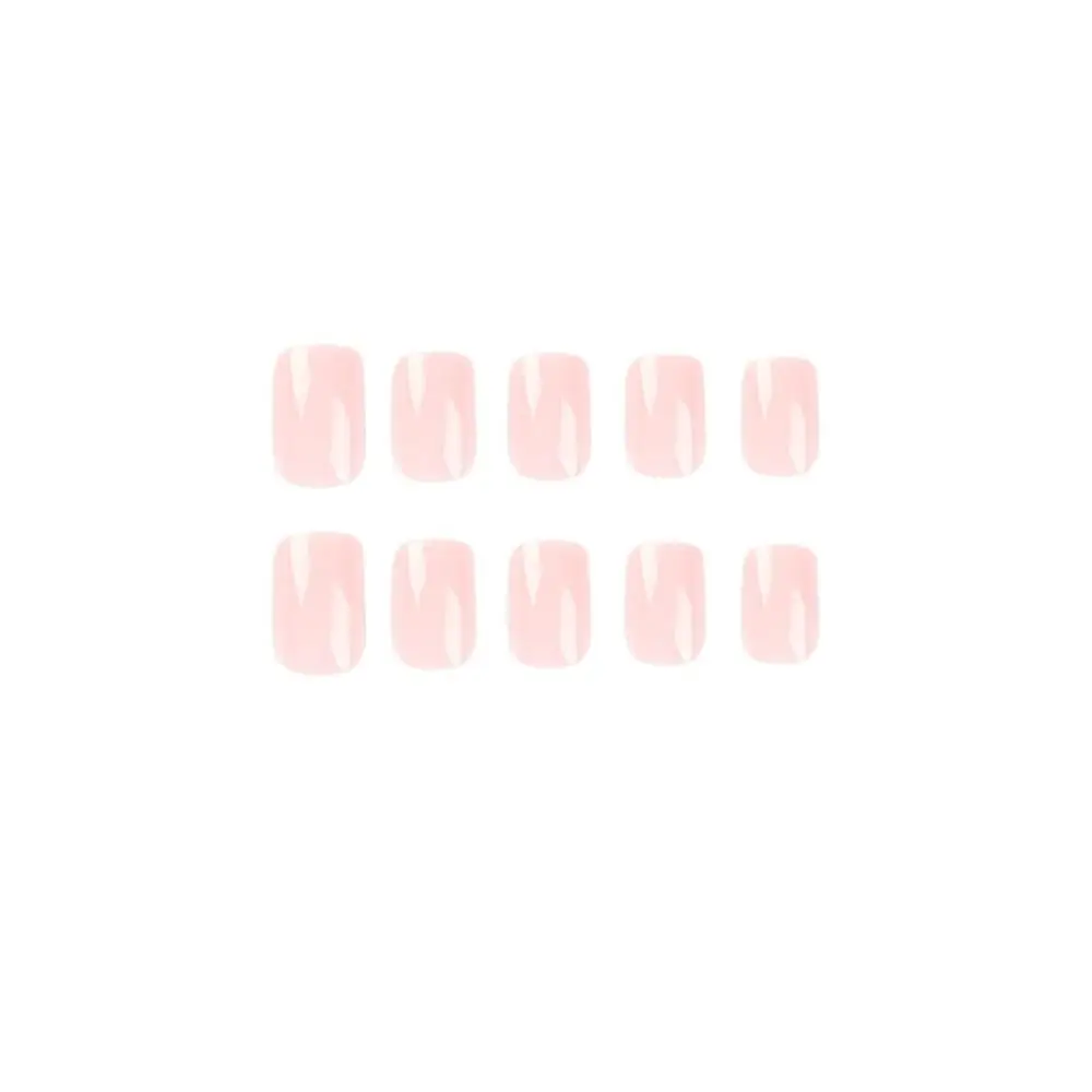 24pcs Nail Tips DIY Fake Nials Pure Color French LongBallerina False Nails