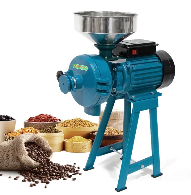 Small Commercial Maize Rice Spice Powder Grinder Wheat Milling Machine Grain Flour Mill Machinery Corn Grinding Machine