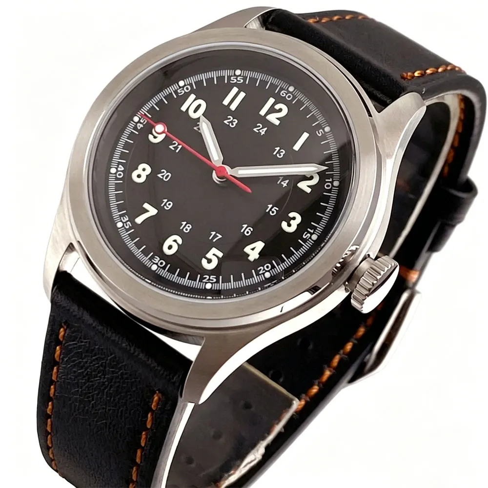 

Tandorio 38mm Black/White/Beige Vintage Mechanical Men Watch For Japan NH35/Asia 2824 Sapphire Glass Waterproof Automatic Watch