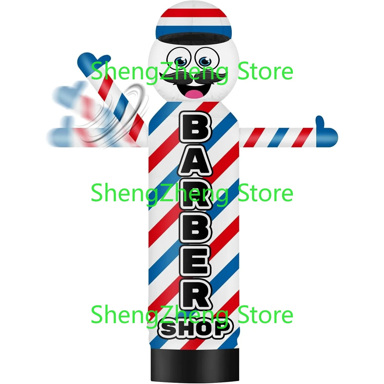 1 pièces 8FT de haut onduleurs gonflables Tube gonflable homme (18 ''diamètre) gars de danse ondulé farfelu pour l'extérieur (fleur non inclus)