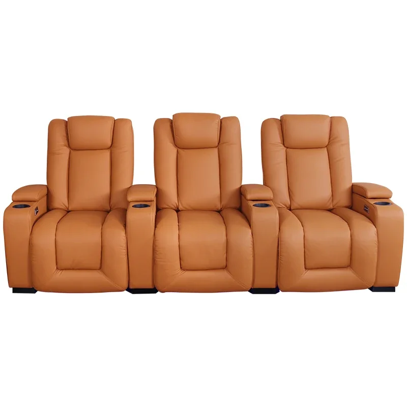 Private villa home theater electric function basement shadow K room audio and video room viewing sofa