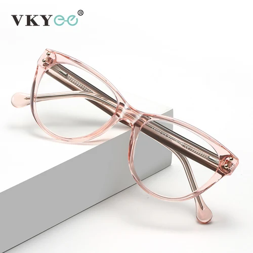 VICKY, nuevo marco grande, moda, ojo de gato, antiluz azul, gafas graduadas personalizables para miopía, gafas de lectura para mujer LS102