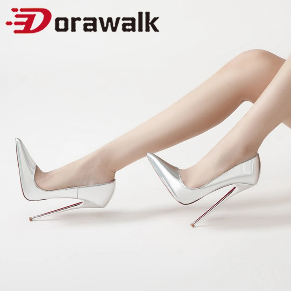

2026 Newly Designer 16CM Extreme High Heels Customize Silver SEXY Woman Slip on Pumps Sexy Pointed toe Crossdress Runway Shoes