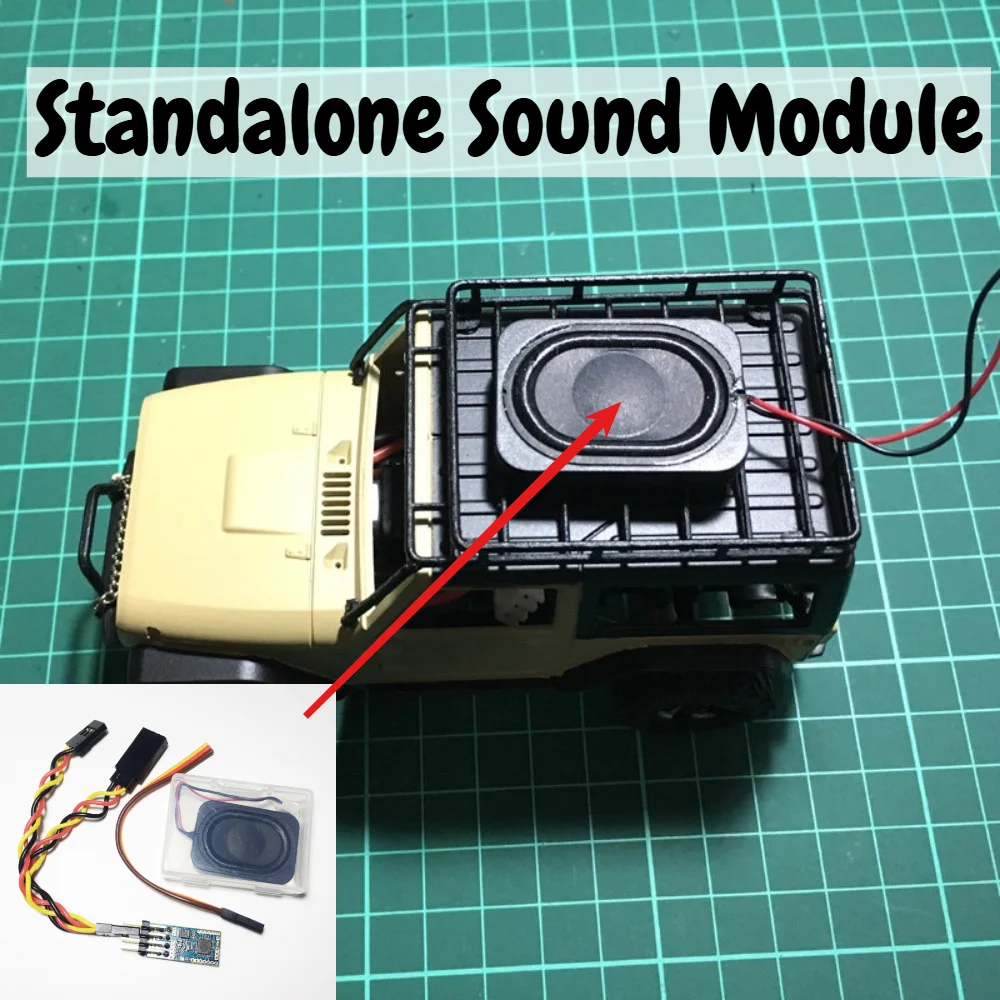 RC Standalone Sound Module Simulation Sound Effect for Orlandoo Hunter Custom Size 1/35 1/10 5V 6V Model Car Hobby Accessory