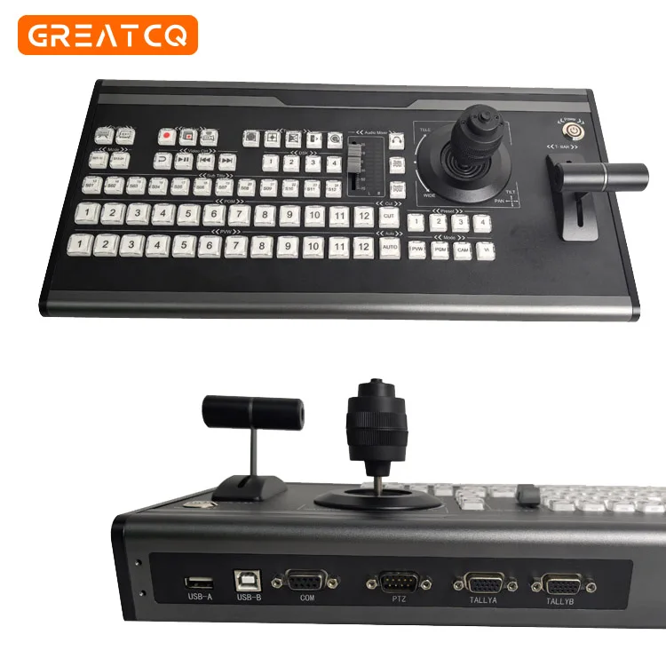 MSUSB 12-Channel Video Mixer Switcher VMix Software Control Panel Live Streaming VMix Video Controller Keyboard Live Broadcast