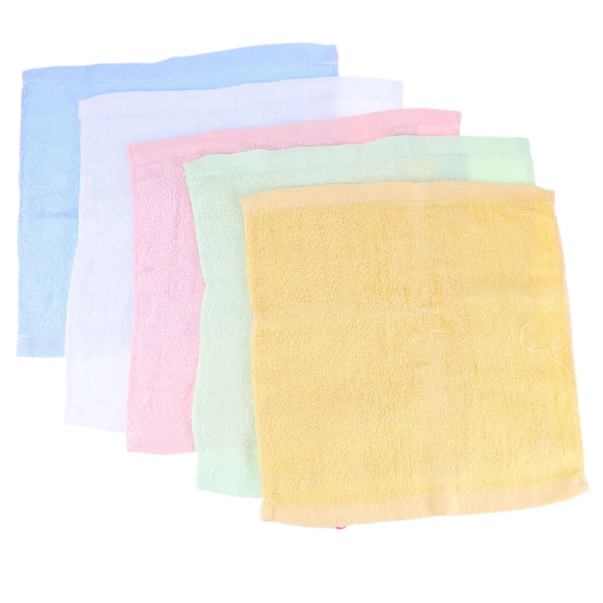 5Pcs Cloth For Newborn Baby Bamboo Fiber Infant Bibs Muslin Burp Cloths Extra Soft Absorbent Quick Dry