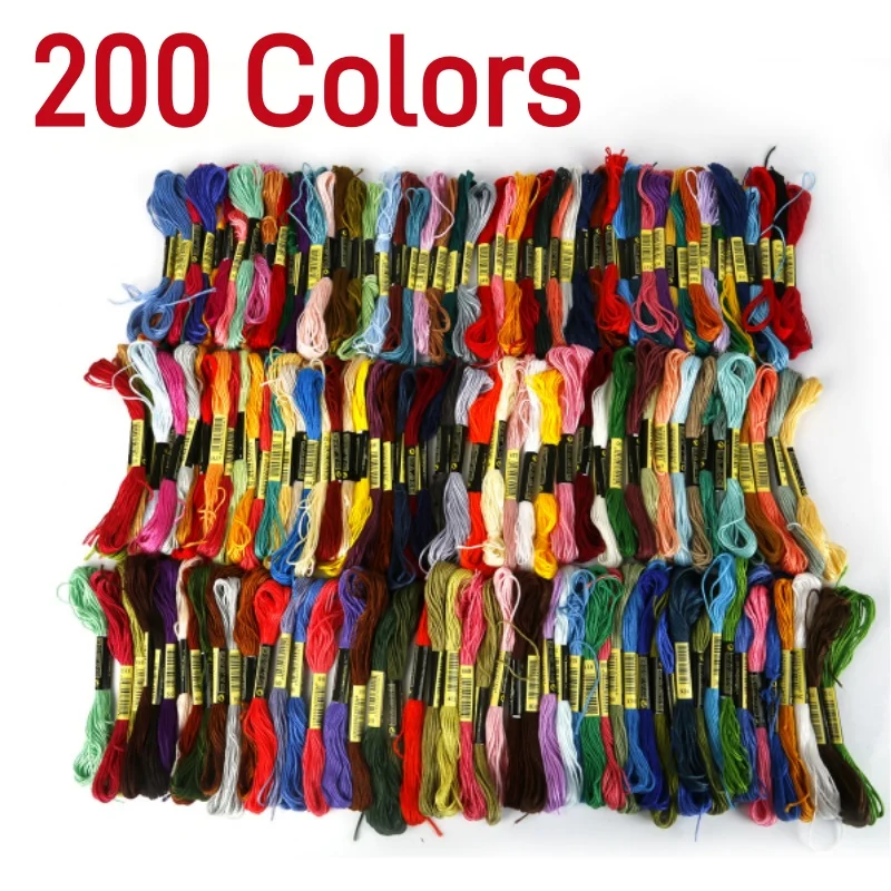 15-200 Anchor Cross Stitch Embroidery Thread Embroidery Thread Polyester Cotton Thread Embroidery Line Sewing Craft Thread 8M