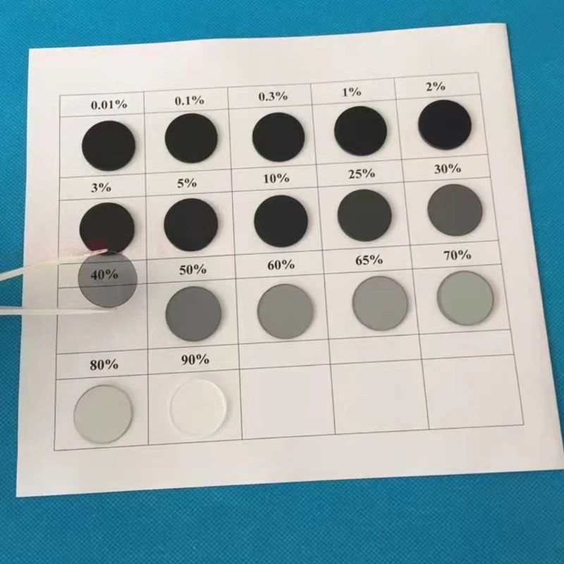 Diameter 25MM Dimmer Neutral Gray Glass Filter Lens  20 Kinds of Transmittance To Choose