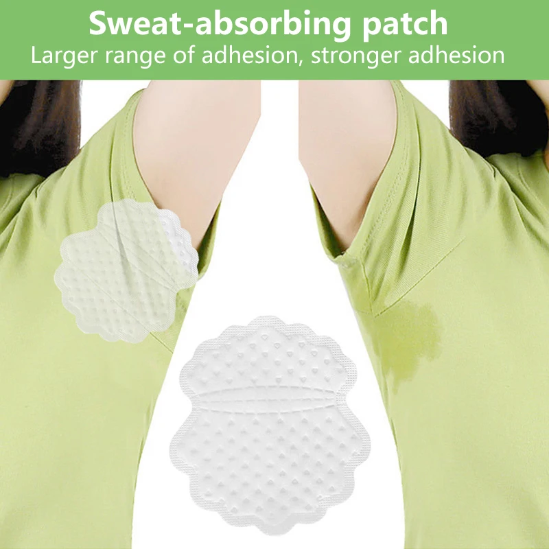 30/60/100Pcs Petal Shape Disposable Sweat-absorbing Patch Summer Deodorants Cotton Pads Armpit Sweat Pads Perspiration Care