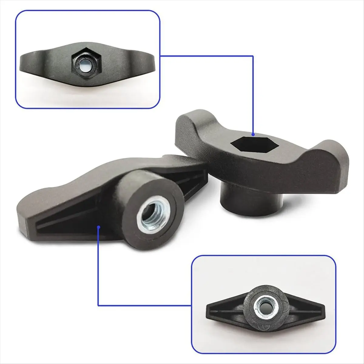 NOCM Replacement Parts Universal Handle Bolts 4 Bolts 2 Handles for Most Lawn Mowers Snow Throwers