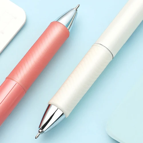 Imagen 2 del producto Bolígrafo de Gel japonés Pentel ENERGEL, Clena BLN75L, rayas, secado rápido, rojo, negro, firma de escritura, 0,5mm, papelería escolar Kawaii, 1 + 5 uds.