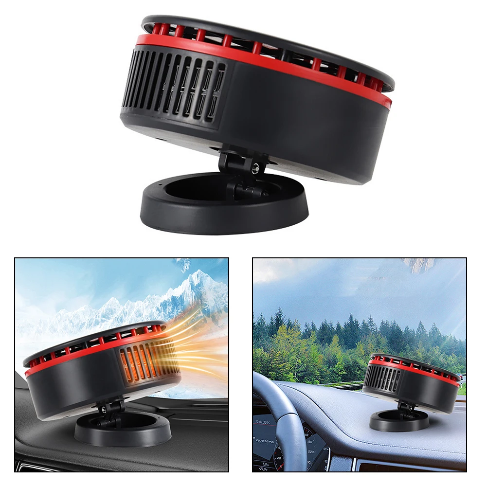 Maneuverable Portable Car Heater Fan Operating at 12V Effectively Keeps Windshield Clear of Fog in Cold Conditions