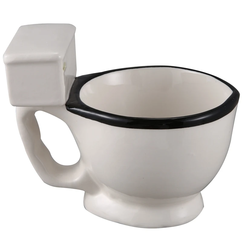

Novelty Toilet Ceramic Mug With Handle 300Ml Coffee Tea Milk Ice Cream Cup Funny For Gifts