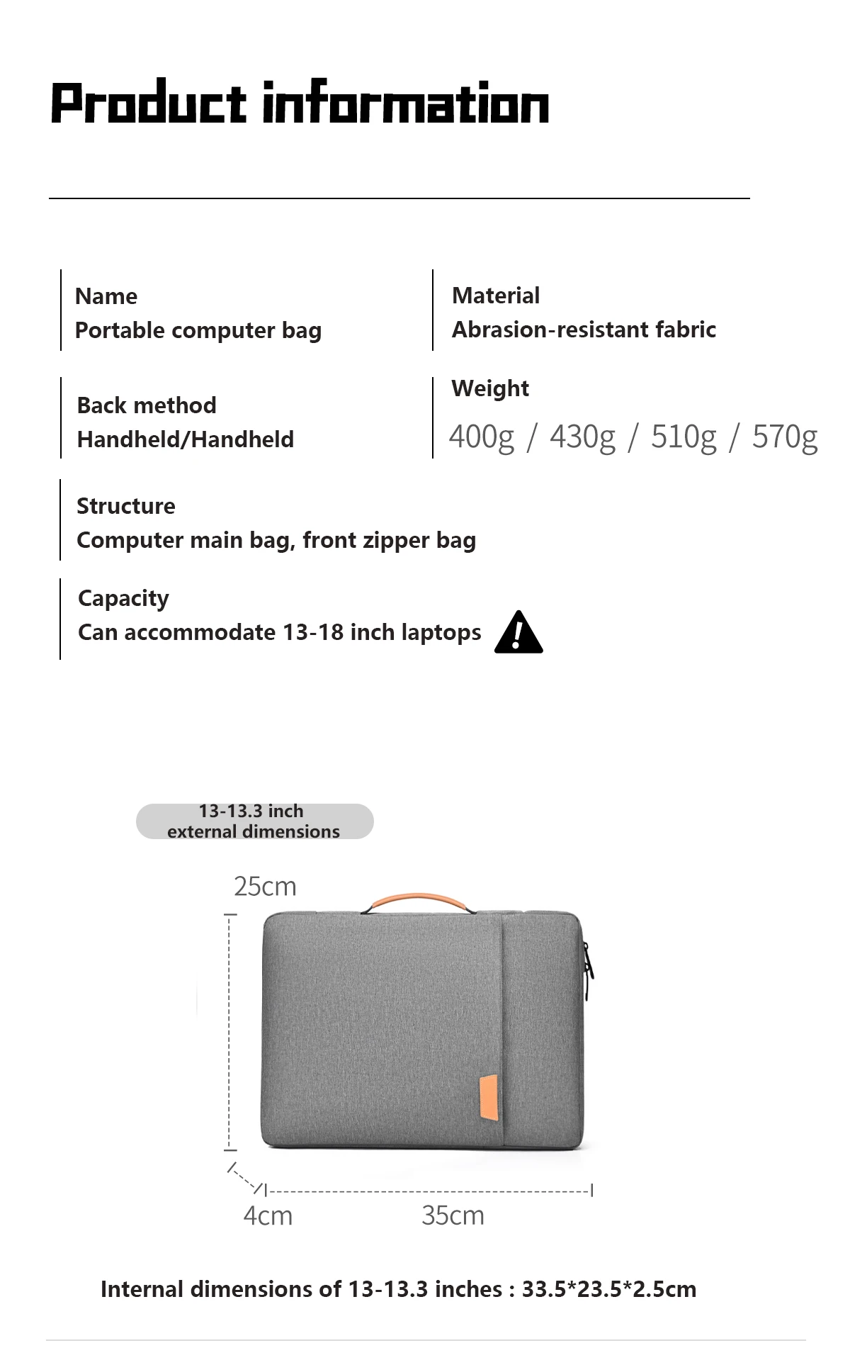 Laptop Sleeve Case Notebook 13 14 15.6 17.3 Inch Laptop Bag For Macbook Air Pro Acer Xiaomi Huawei Lenovo HP Computer Briefcase