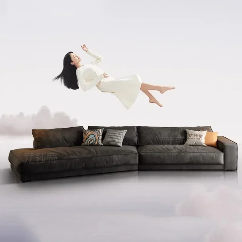 Creative Scratch Living Room Sofas Waterproof Cover Protector Sponge Round Ergonomic Sofas Modern Divano Bathroom Furniture