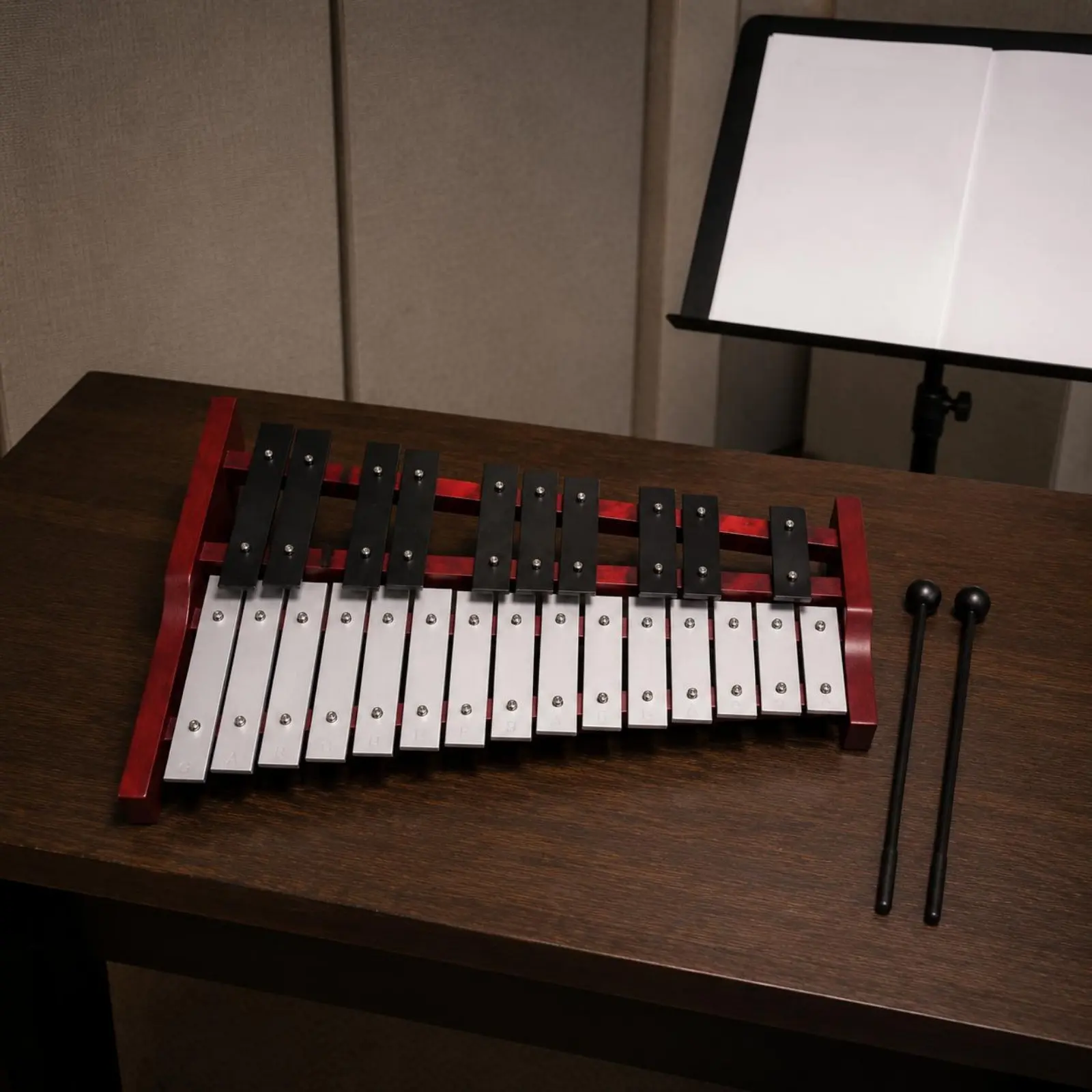 Xilófono de 25 Notas, Glockenspiel de Aprendizaje Temprano Inspirado en Orff, Glockenspiel Educativo para Niños, Xilófono para Entrenamiento Musical
