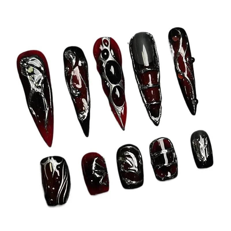 

Dark Handmade Nail Spice Girl American Sweet Cool Wind Detachable
