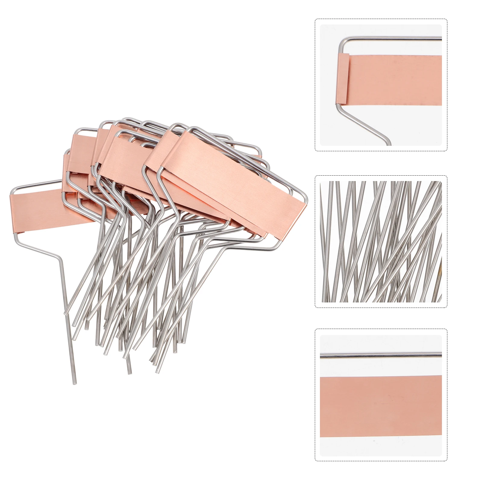 

15pcs Metal Plant Labels Copper Stakes Durable Waterproof Gardening Accessories Outdoor Garden Markers Small Portable