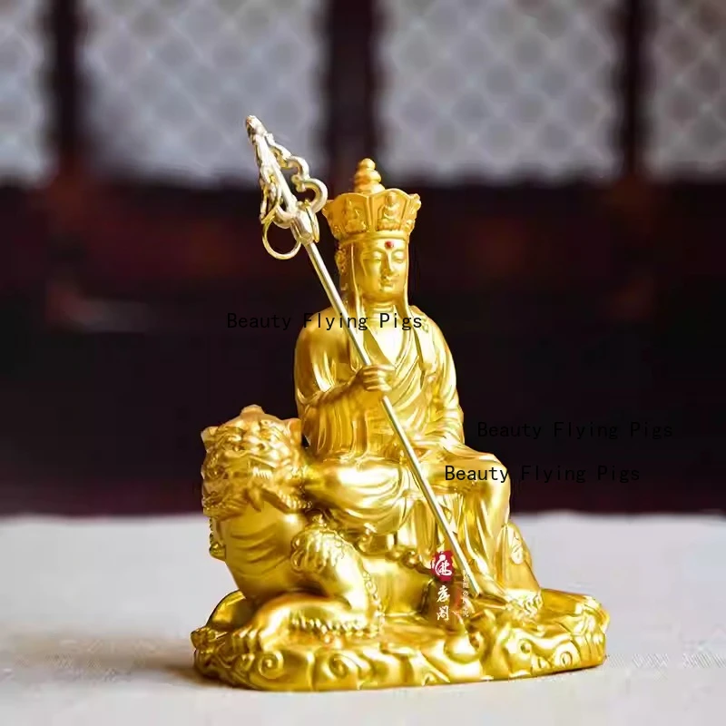 Resin Buddha Statue Ornament Buddhist Hall Offering Ornaments Buddha Hall and Buddhist Equipment Chinese Sacrificial Statues