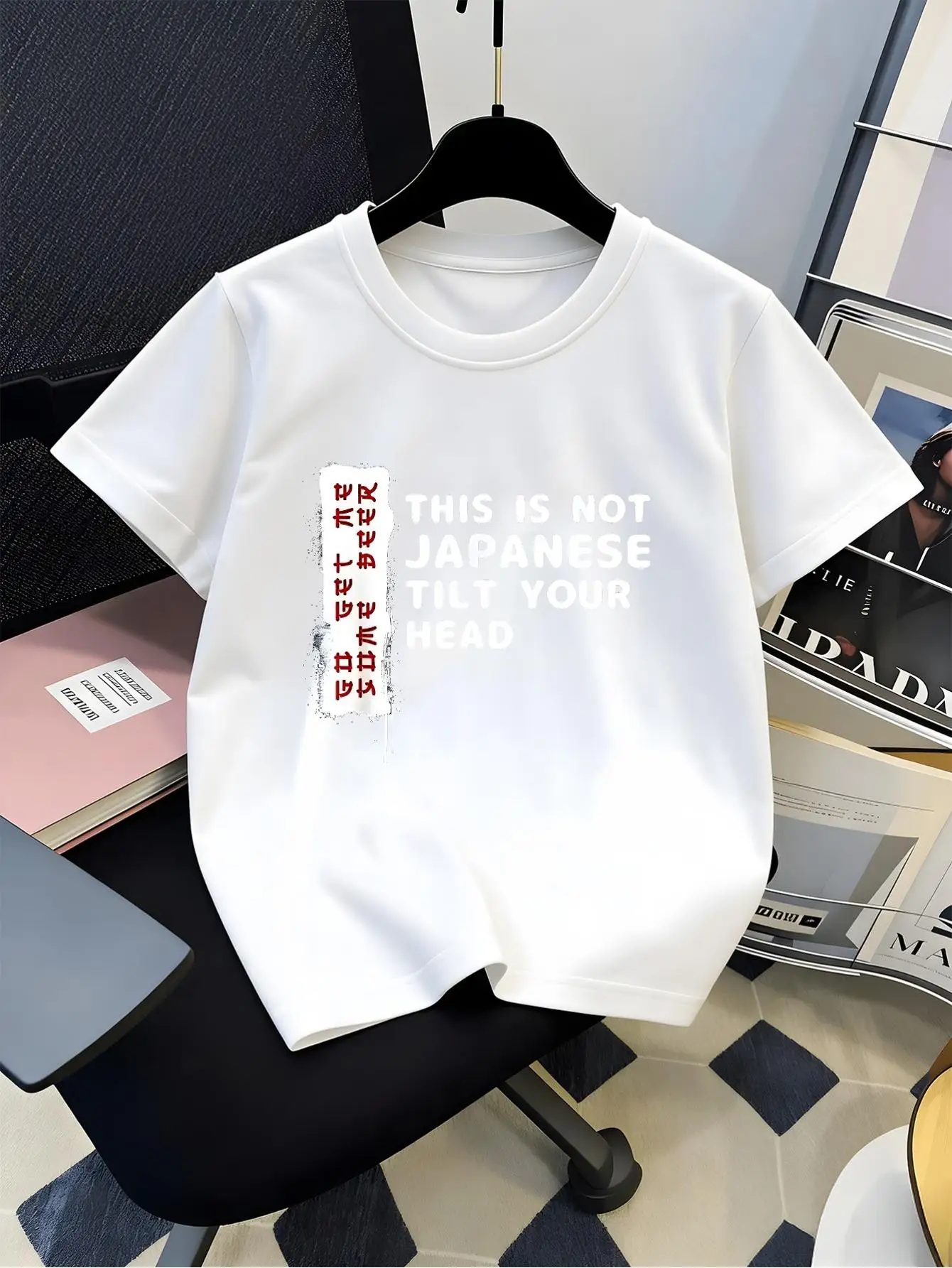 Family Matching T Shirt Kids Boys Girls This Is Not Japanese Funny Text Print Sleeve Unisex Parent Child Tees Casual Summer Tops