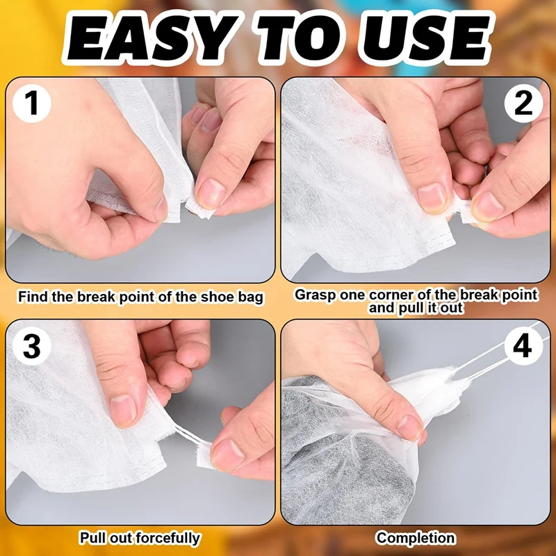 100 buah tas penyimpanan bening tali serut tahan debu penutup debu sepatu perjalanan tas organisasi rumah 24X38cm